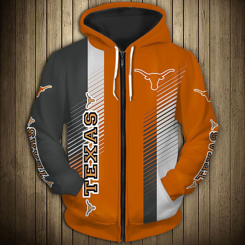 Texas Longhorns Striped Hoodie - Hook 'em In Style